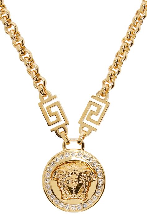 medaillon versace femme|Medusa Necklace Gold .